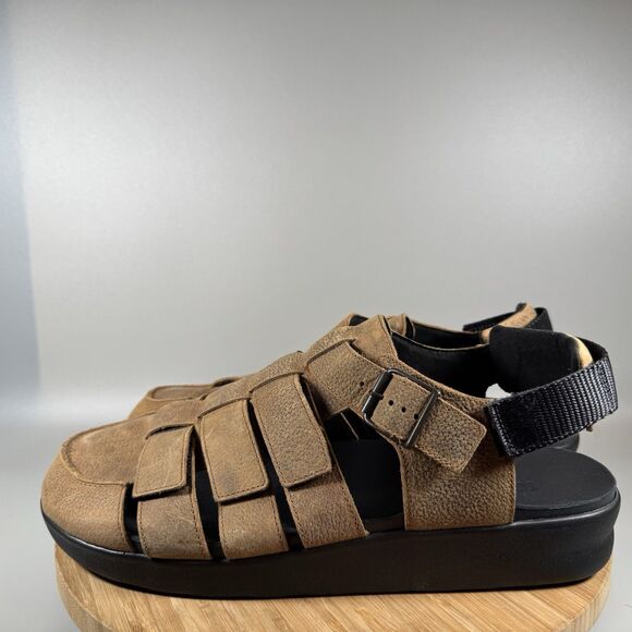 S SAS Men\'s Endeavor Light Brown Leather Fisherman Sandals Size 15 M NEW‎ main image 4